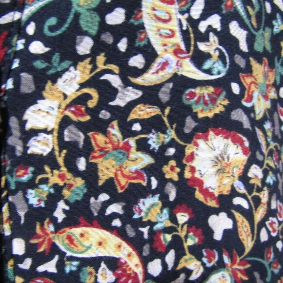 ZARA Button Front XS Paisley Floral Gypsy Boho Whimsigoth Witchy Midi Dress - Picture 4 of 10